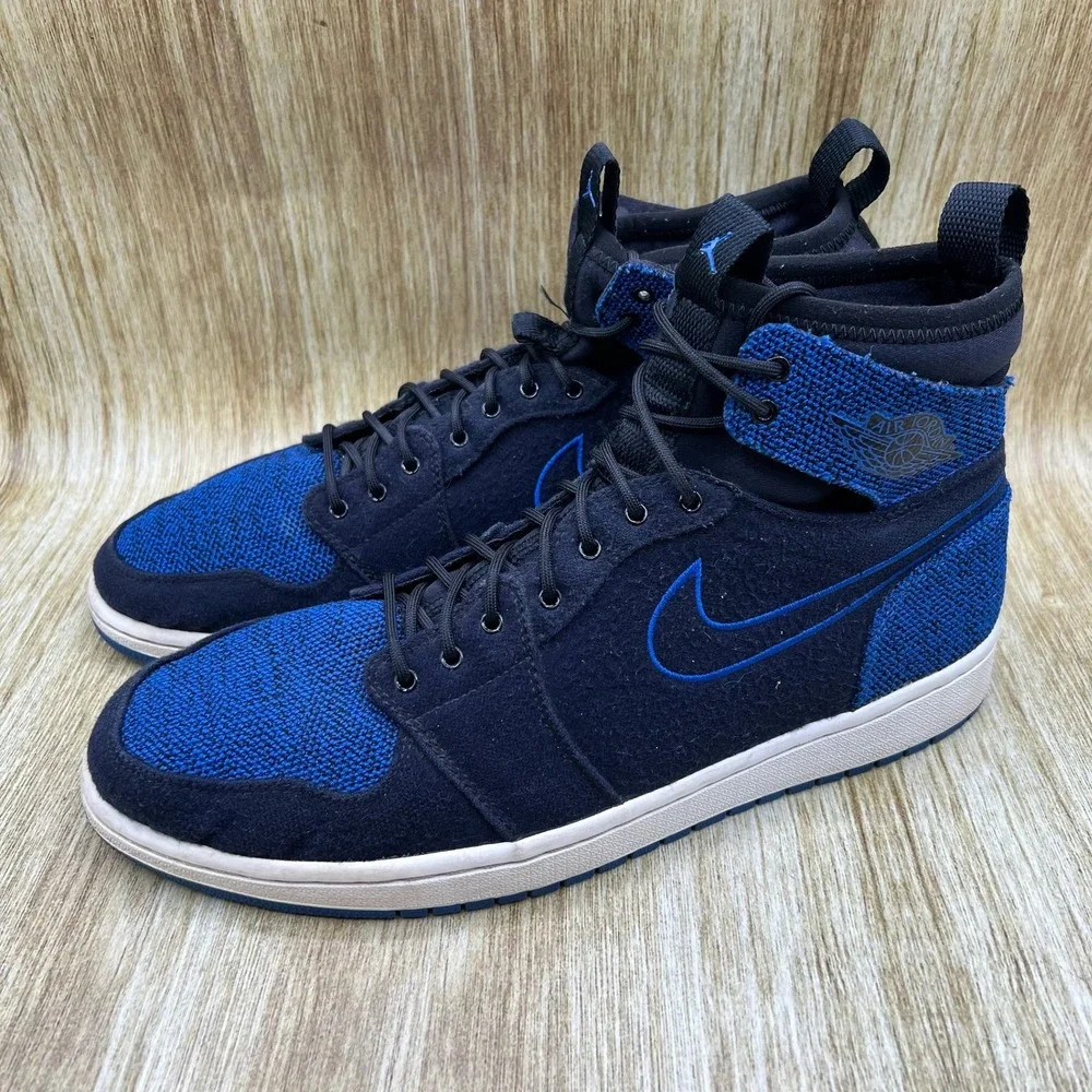 Nike Air Jordan 1 Retro High Ultra Royal Men's 12 Blue Black Suede 844700-007